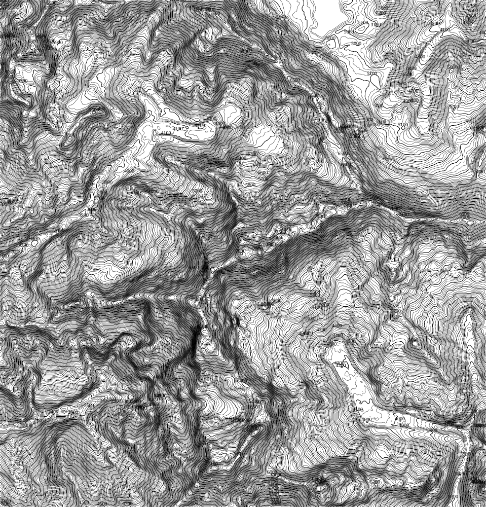 Höhenlinien von Annapurna I