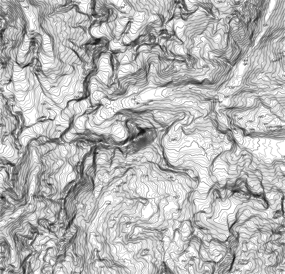Höhenlinien von Matterhorn