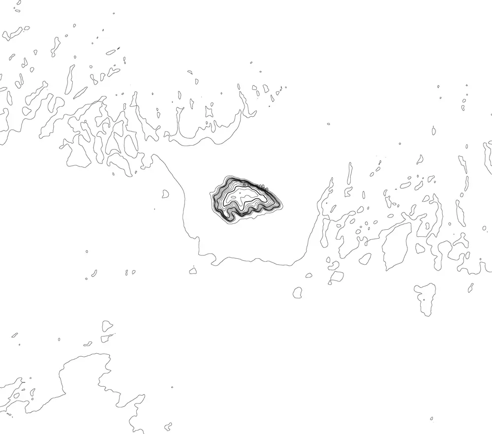 Contour lines of Uluru / Ayers Rock