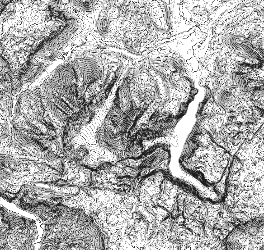 Contour lines of Watzmann