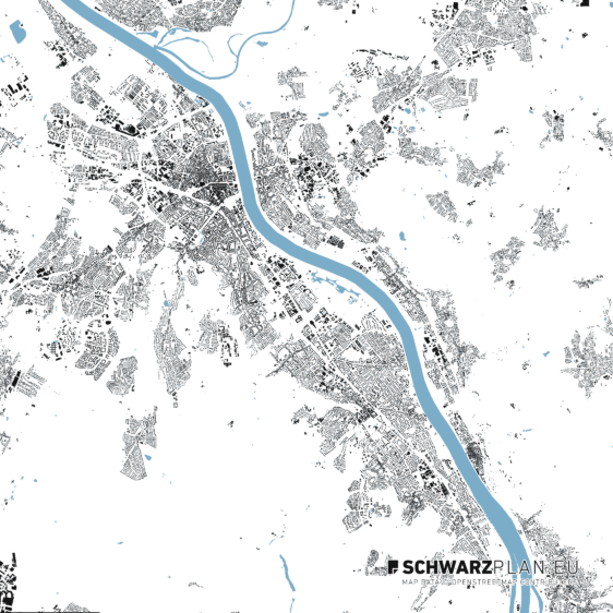 Schwarzplan von Bonn