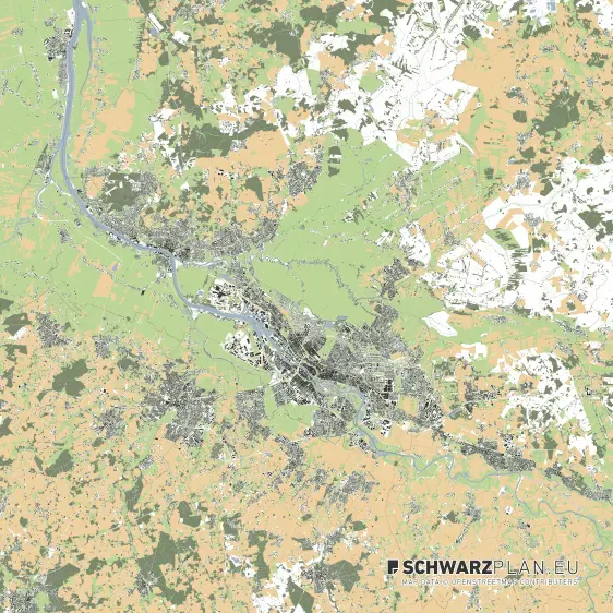 Lageplan von Bremen
