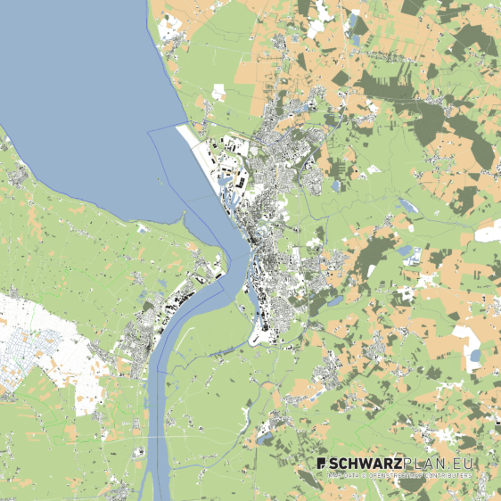 Lageplan von Bremerhaven