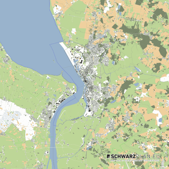 Lageplan von Bremerhaven