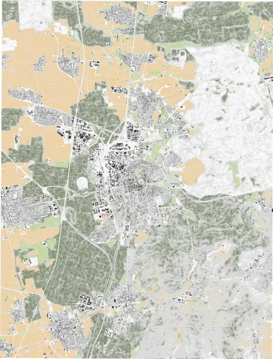 Lageplan von Darmstadt