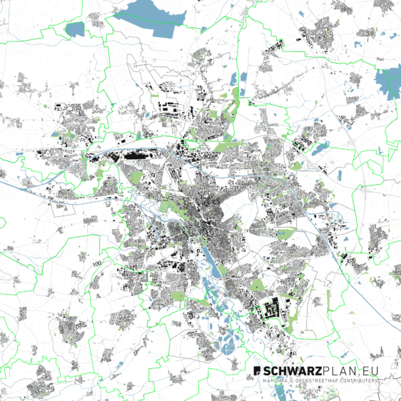 Site Plan & Figure Ground Plan of Hannover for download as PDF, DWG ...