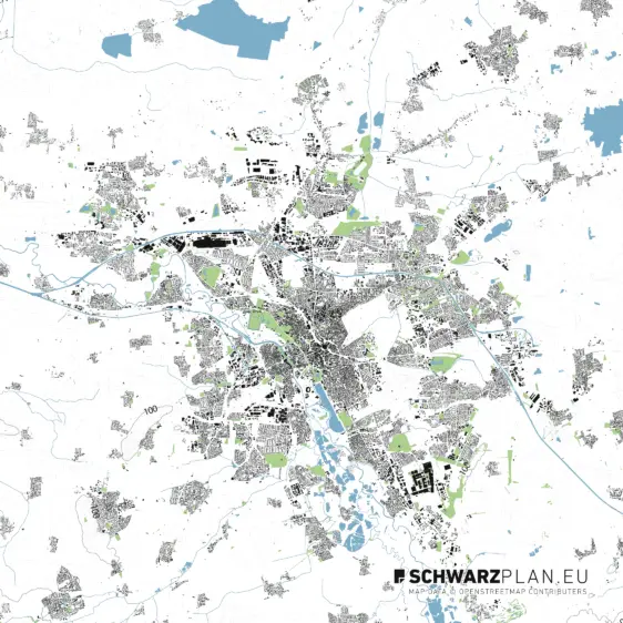 Lageplan von Hannover