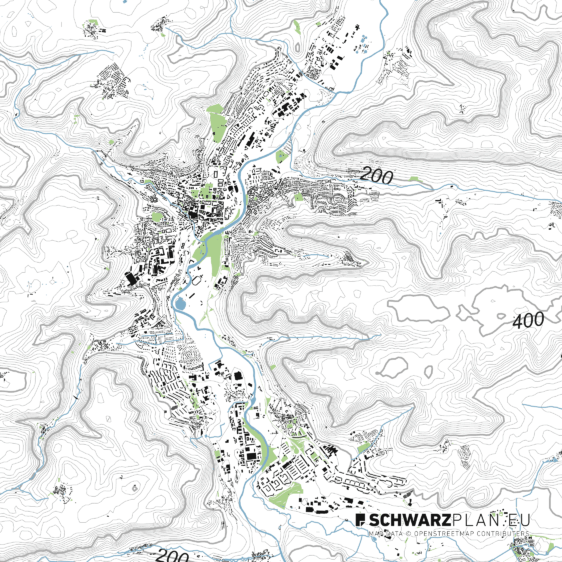 Lageplan von Jena