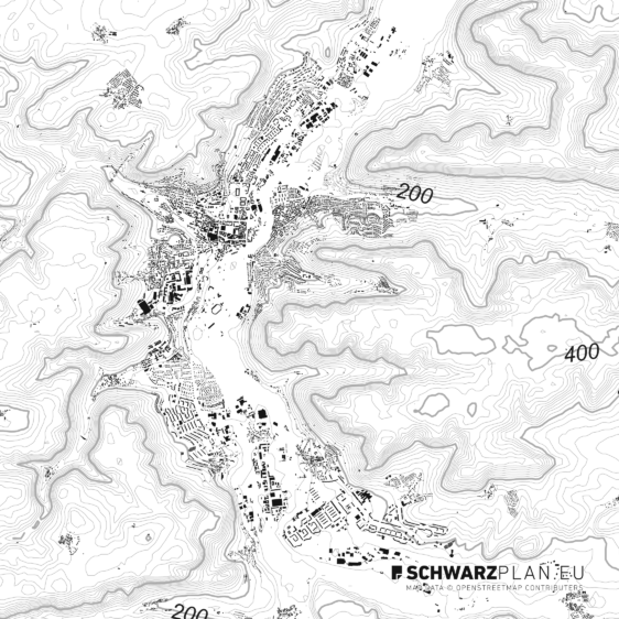 Schwarzplan von Jena