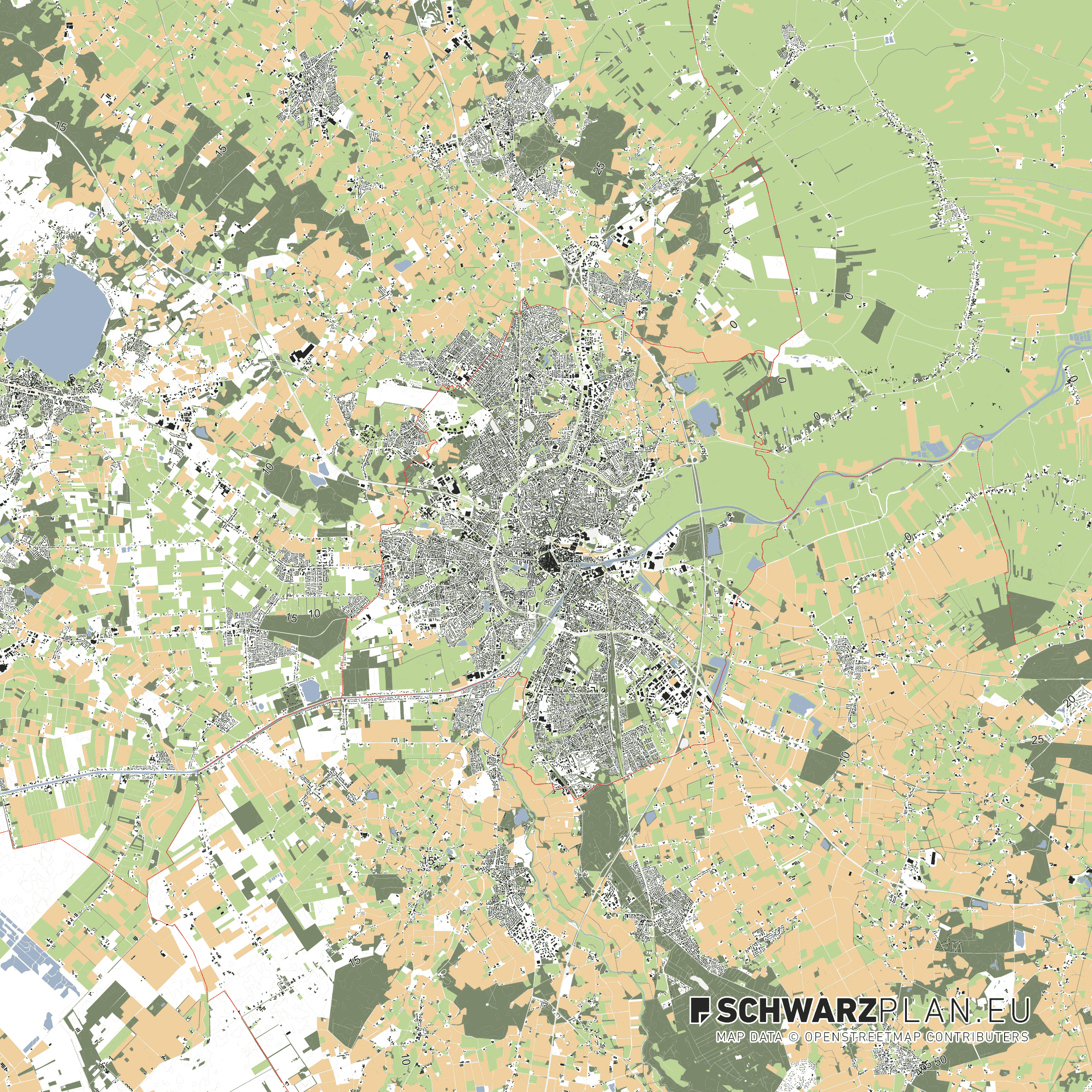 Lageplan von Oldenburg