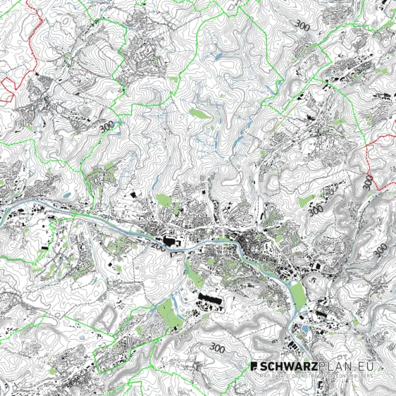 Lageplan von Saarbrücken