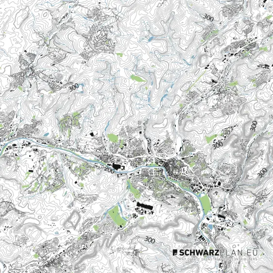 Lageplan von Saarbrücken