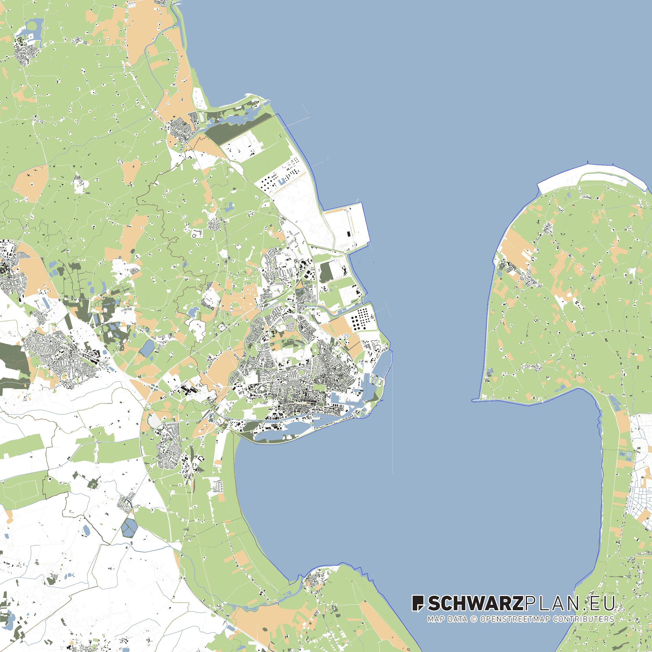 Lageplan von Bremerhaven