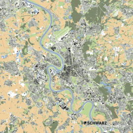 Lageplan von Düsseldorf
