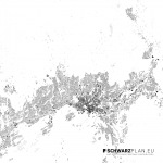 Schwarzplan von Oslo