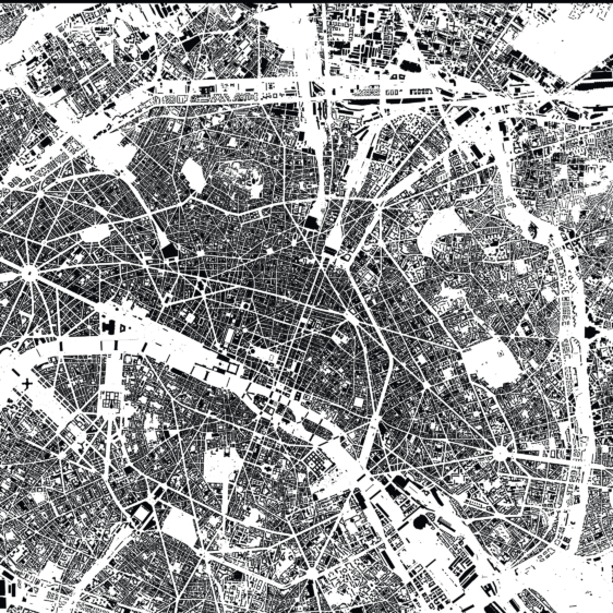 Schwarzplan von Paris