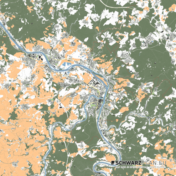 Lageplan von Koblenz