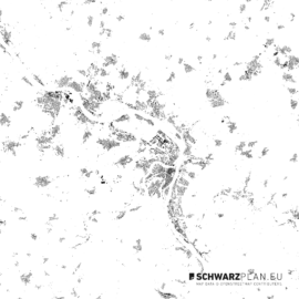 Schwarzplan von Koblenz
