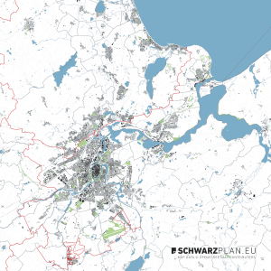 Lageplan von Lübeck