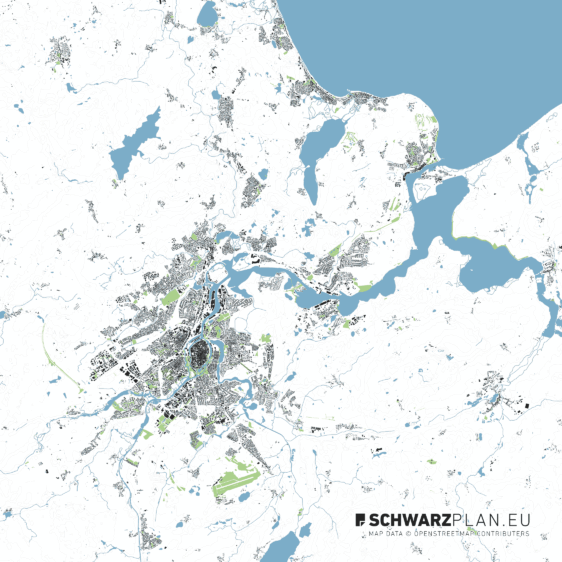 Lageplan von Lübeck