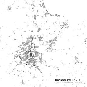 Schwarzplan von Lübeck