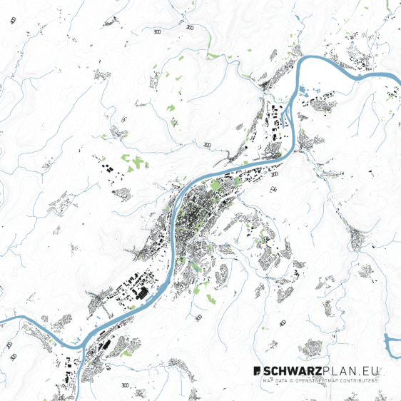Lageplan von Trier