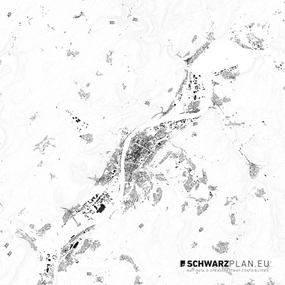 Schwarzplan von Trier