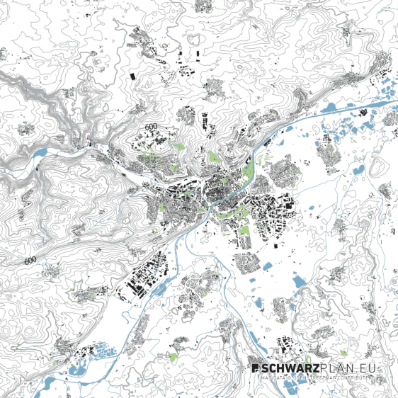 Lageplan von Ulm