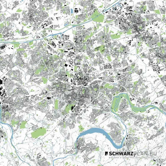 Lageplan von Essen