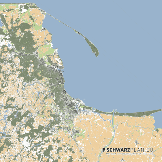 Lageplan von Danzig
