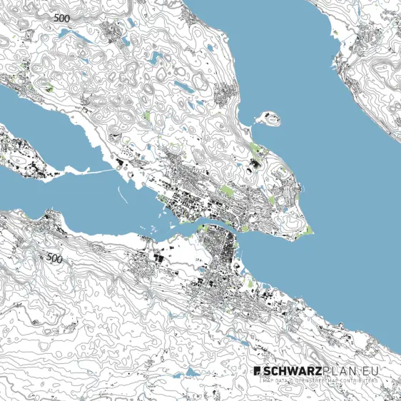 Lageplan von Konstanz