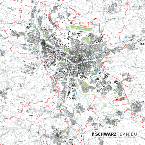 Lageplan von Nürnberg