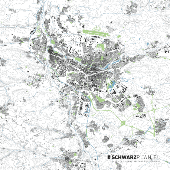 Lageplan von Nürnberg