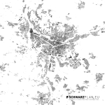 Schwarzplan von Nürnberg