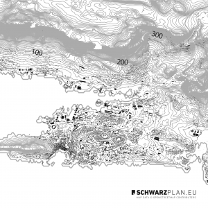 Schwarzplan von Split