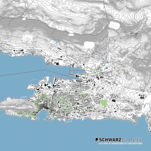 Lageplan von Split