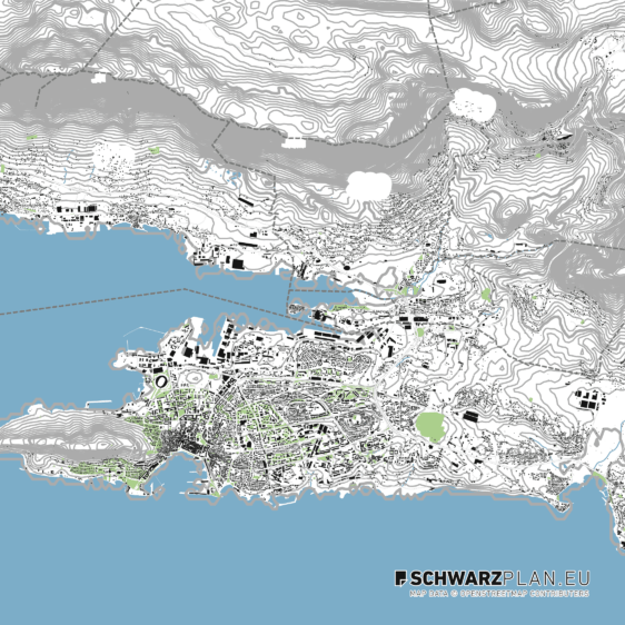 Lageplan von Split