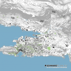 Lageplan von Split