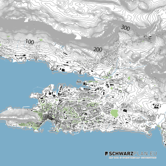 Lageplan von Split