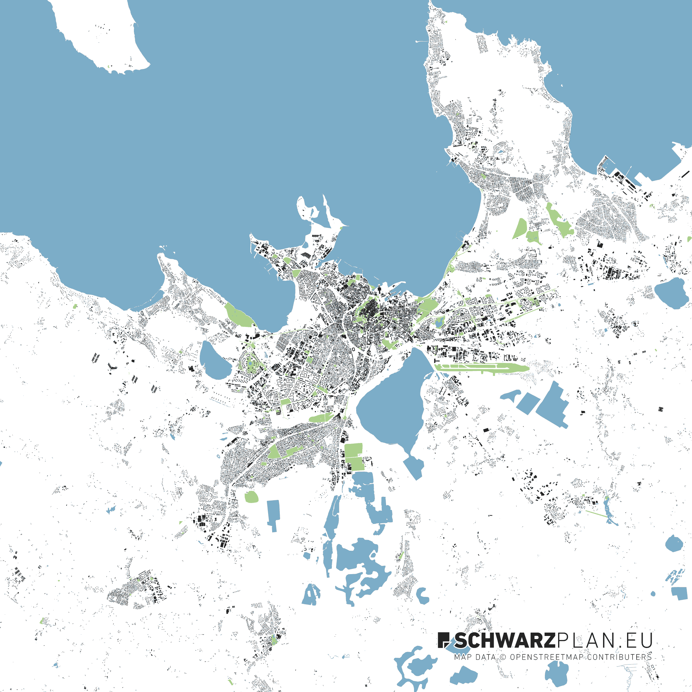 Schwarzplan von Tallinn