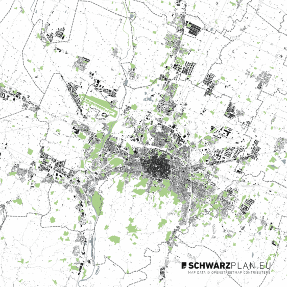 Lageplan von Bologna