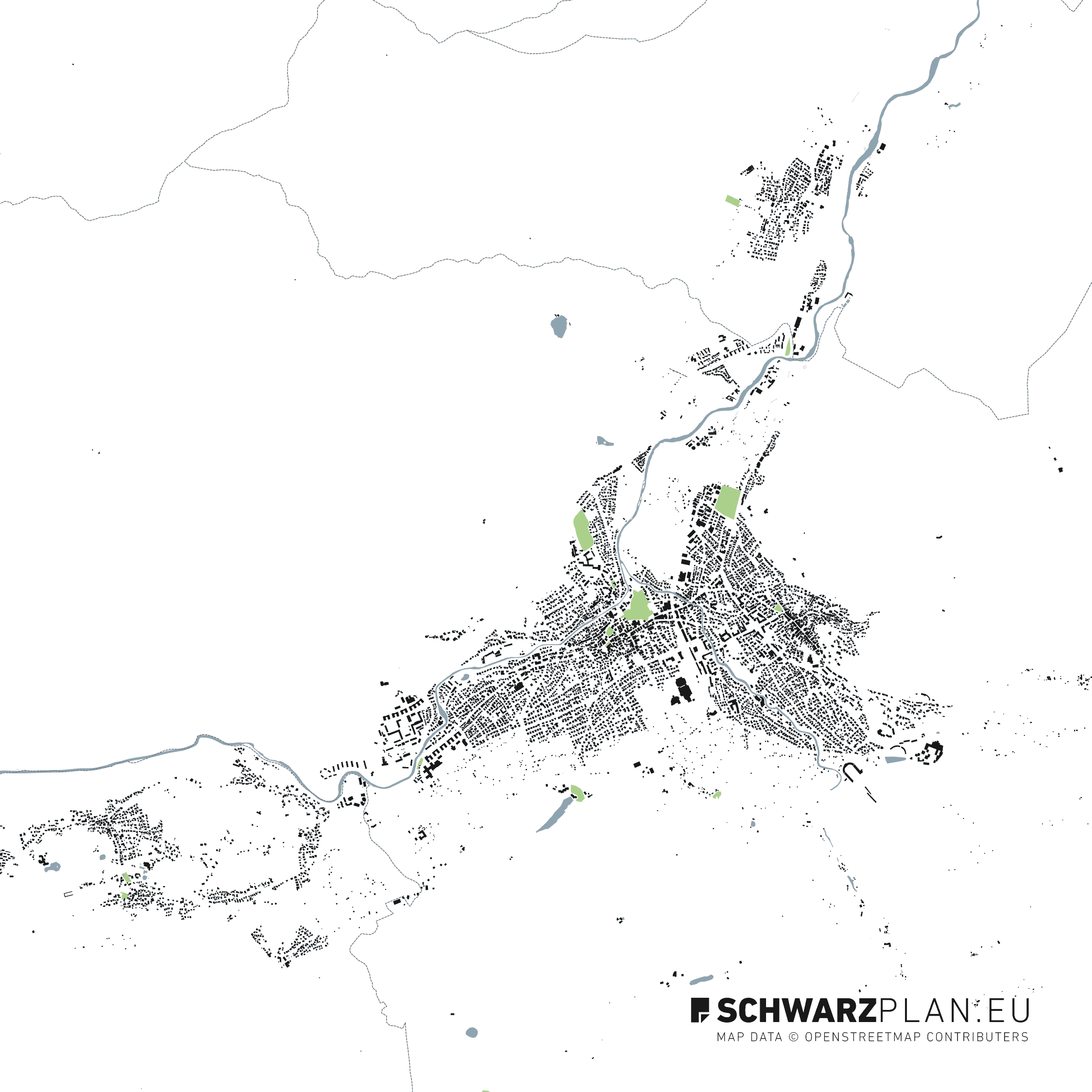 Lageplan von Garmisch-Partenkirchen