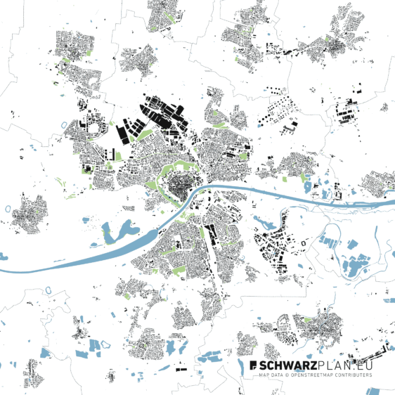 Lageplan von Ingolstadt