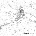 Schwarzplan von Linz