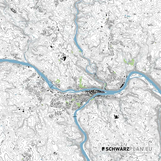 Lageplan von Passau