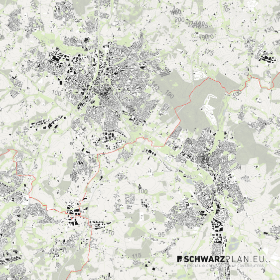 Lageplan von Herford, Bad Salzuflen