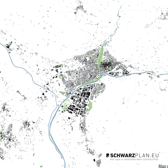 Lageplan von Bozen
