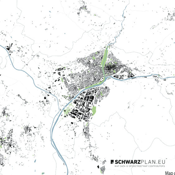 Lageplan von Bozen