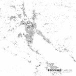 Schwarzplan von Thun & Spiez