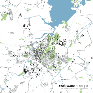Schwarzplan von Bautzen